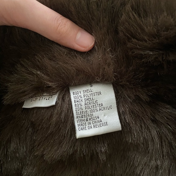 Brown Fur Jacket - Picture 3 of 3